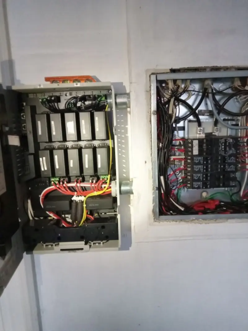 Electrical panel upgrade completed for Indoor Lighting Installation in Perinton
